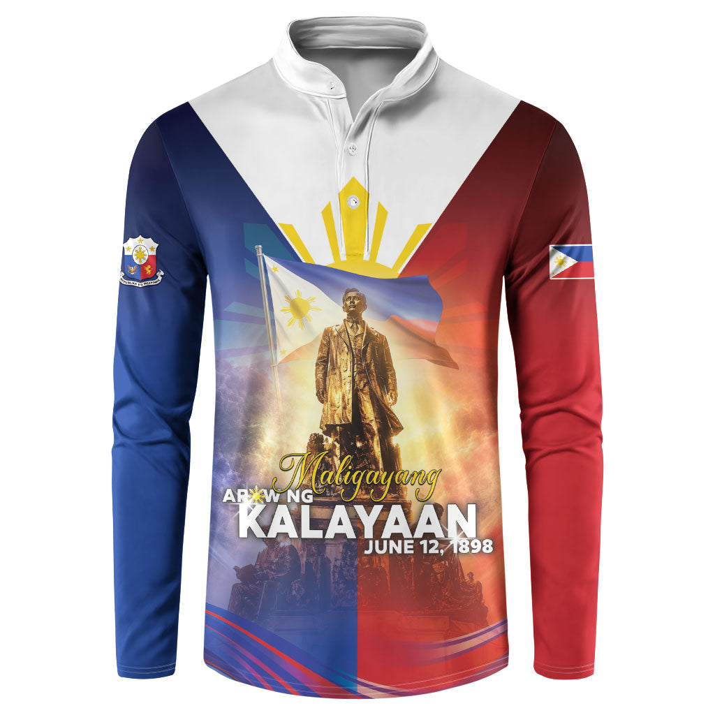 Philippines Button Sweatshirt Maligayang Araw Ng Kalayaan
