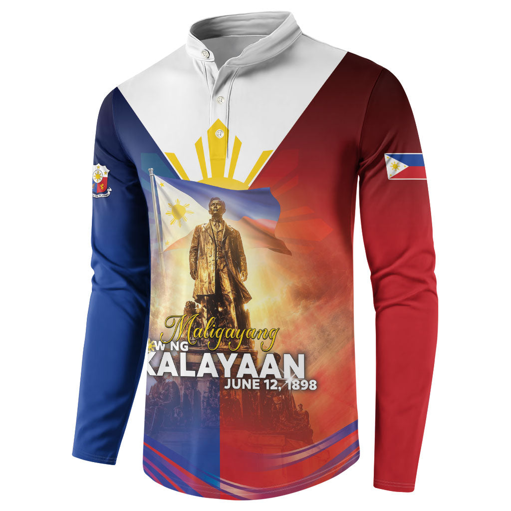 Philippines Button Sweatshirt Maligayang Araw Ng Kalayaan
