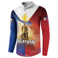 Philippines Button Sweatshirt Maligayang Araw Ng Kalayaan
