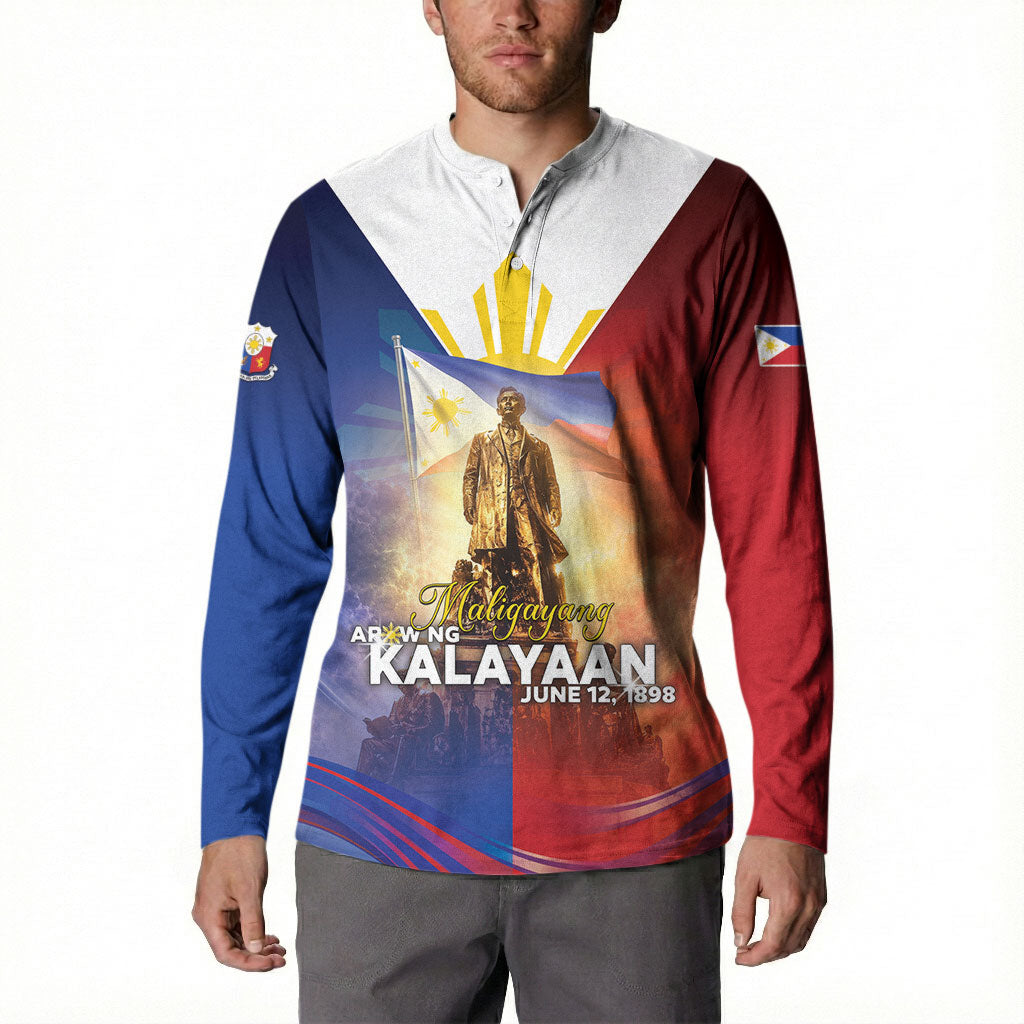 Philippines Button Sweatshirt Maligayang Araw Ng Kalayaan