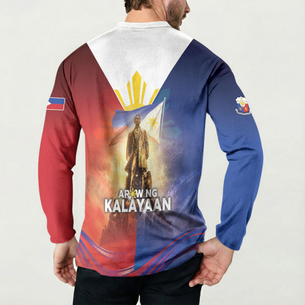 Philippines Button Sweatshirt Maligayang Araw Ng Kalayaan
