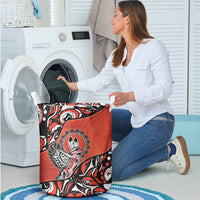 Canada National Indigenous Peoples Day Laundry Basket Haida Art Eagle