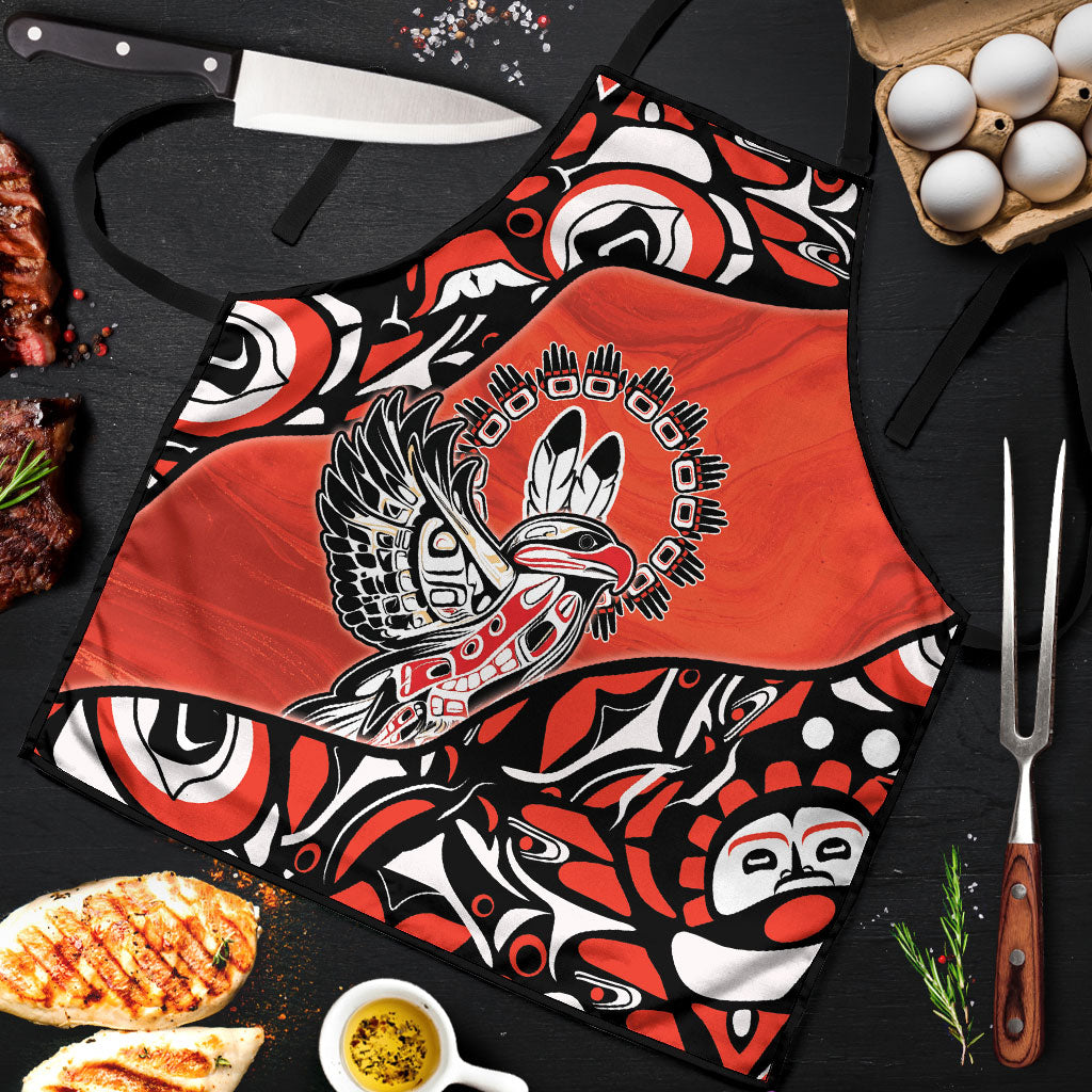 Canada National Indigenous Peoples Day Apron Haida Art Eagle