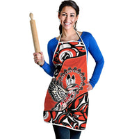 Canada National Indigenous Peoples Day Apron Haida Art Eagle