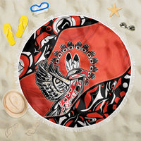 Canada National Indigenous Peoples Day Beach Blanket Haida Art Eagle
