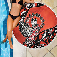 Canada National Indigenous Peoples Day Beach Blanket Haida Art Eagle