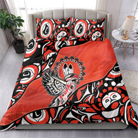 Canada National Indigenous Peoples Day Bedding Set Haida Art Eagle