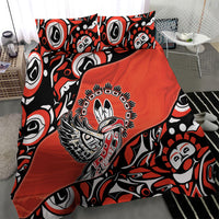 Canada National Indigenous Peoples Day Bedding Set Haida Art Eagle