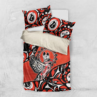 Canada National Indigenous Peoples Day Bedding Set Haida Art Eagle