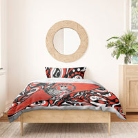 Canada National Indigenous Peoples Day Bedding Set Haida Art Eagle
