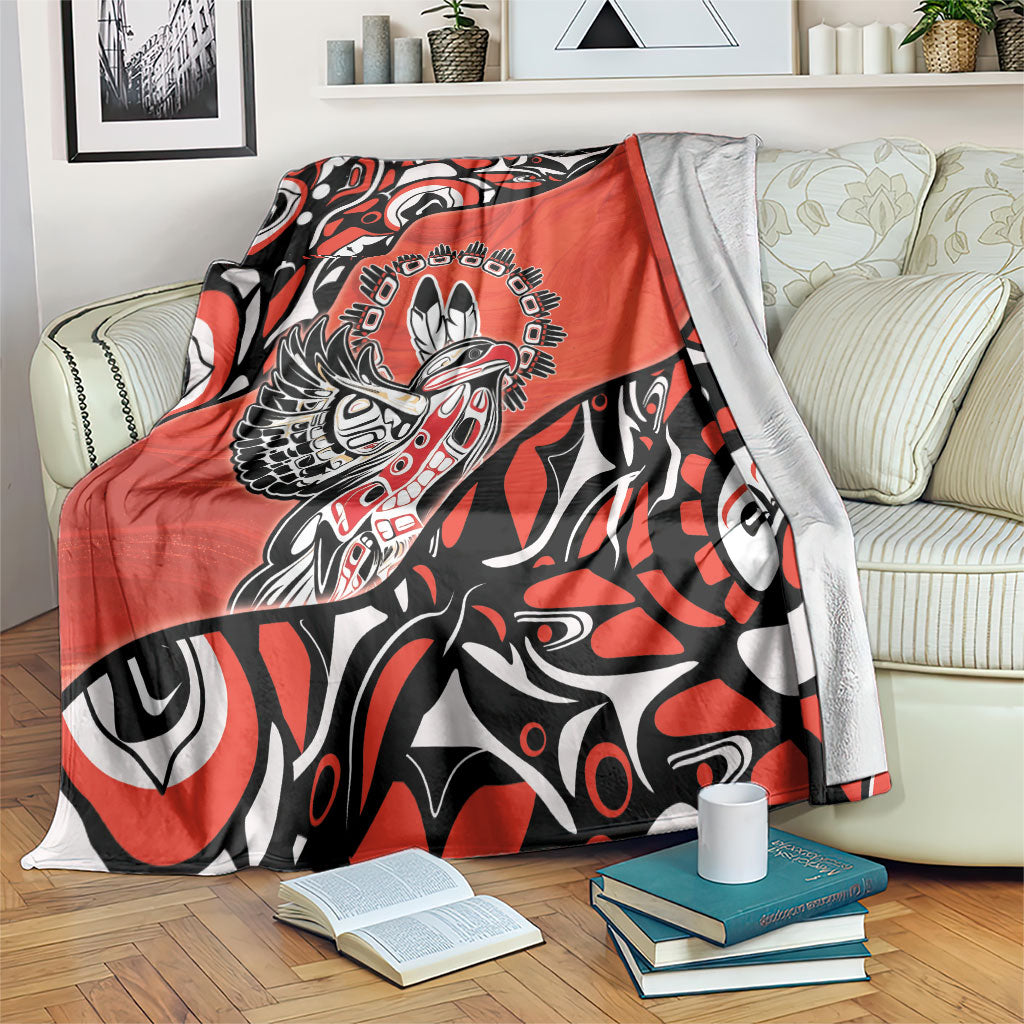 Canada National Indigenous Peoples Day Blanket Haida Art Eagle