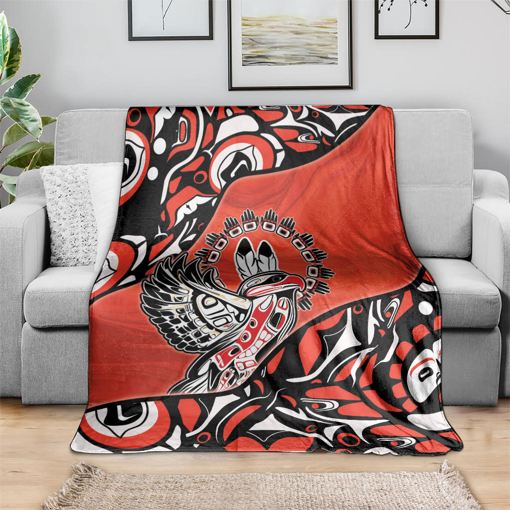 Canada National Indigenous Peoples Day Blanket Haida Art Eagle