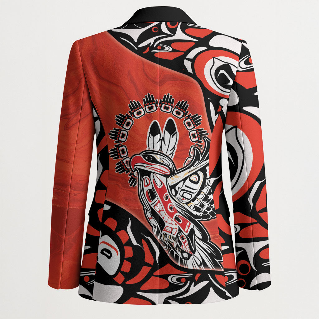 Canada National Indigenous Peoples Day Blazer Haida Art Eagle