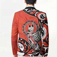 Canada National Indigenous Peoples Day Blazer Haida Art Eagle