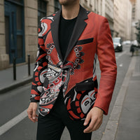 Canada National Indigenous Peoples Day Blazer Haida Art Eagle