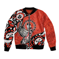 Canada National Indigenous Peoples Day Bomber Jacket Haida Art Eagle