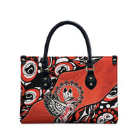 Canada National Indigenous Peoples Day Leather Bag Haida Art Eagle