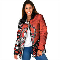 Canada National Indigenous Peoples Day Padded Jacket Haida Art Eagle