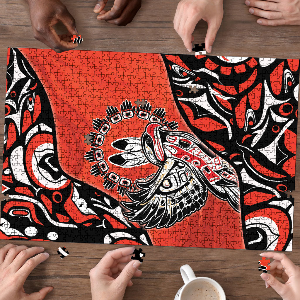 Canada National Indigenous Peoples Day Puzzle Haida Art Eagle