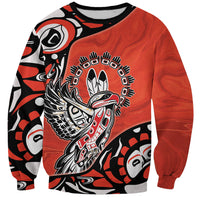 Canada National Indigenous Peoples Day Sweatshirt Haida Art Eagle