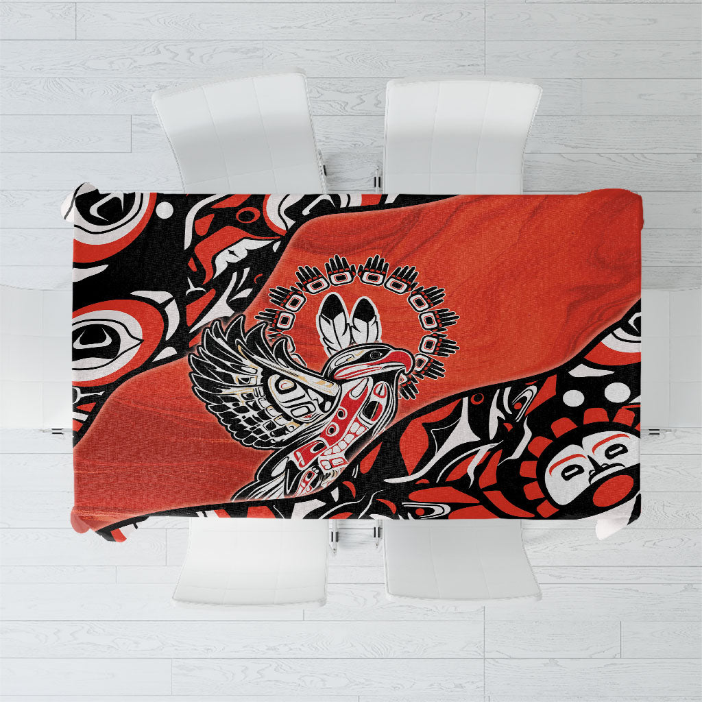 Canada National Indigenous Peoples Day Tablecloth Haida Art Eagle