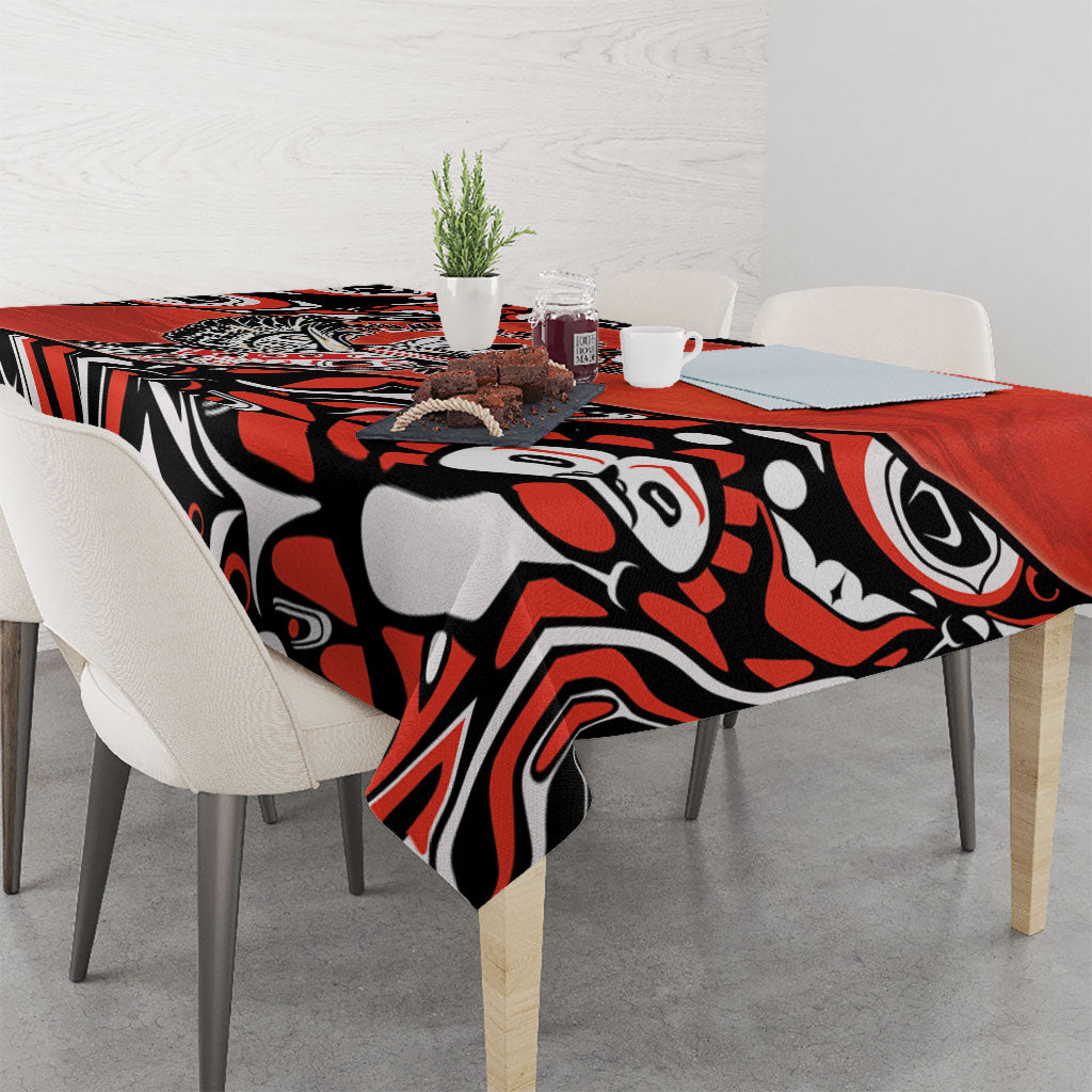 Canada National Indigenous Peoples Day Tablecloth Haida Art Eagle