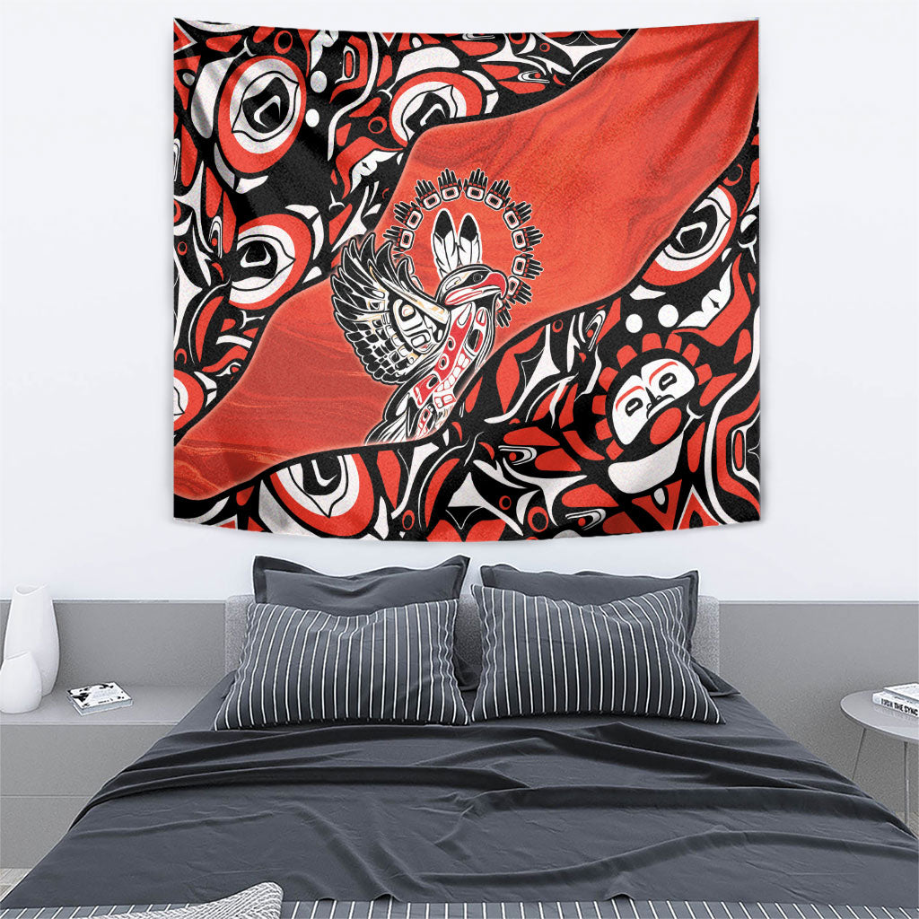 Canada National Indigenous Peoples Day Tapestry Haida Art Eagle