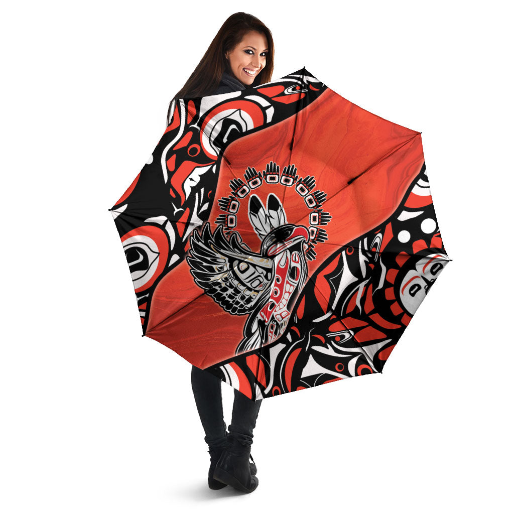 Canada National Indigenous Peoples Day Umbrella Haida Art Eagle