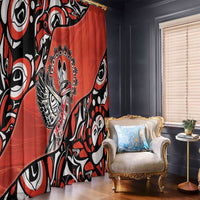 Canada National Indigenous Peoples Day Window Curtain Haida Art Eagle