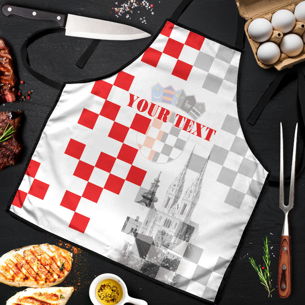 Personalized Croatia Hrvatska Apron National Day 2026 White Version