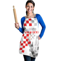Personalized Croatia Hrvatska Apron National Day 2026 White Version