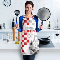Personalized Croatia Hrvatska Apron National Day 2026 White Version