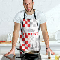 Personalized Croatia Hrvatska Apron National Day 2026 White Version