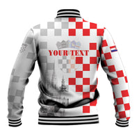 Personalized Croatia Hrvatska Baseball Jacket National Day 2026 White Version