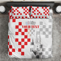 Personalized Croatia Hrvatska Bedding Set National Day 2026 White Version