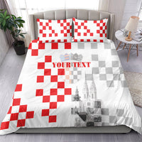 Personalized Croatia Hrvatska Bedding Set National Day 2026 White Version