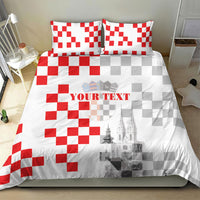 Personalized Croatia Hrvatska Bedding Set National Day 2026 White Version