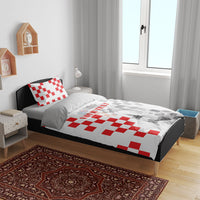 Personalized Croatia Hrvatska Bedding Set National Day 2026 White Version