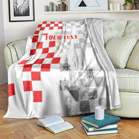 Personalized Croatia Hrvatska Blanket National Day 2026 White Version