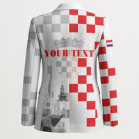 Personalized Croatia Hrvatska Blazer National Day 2026 White Version