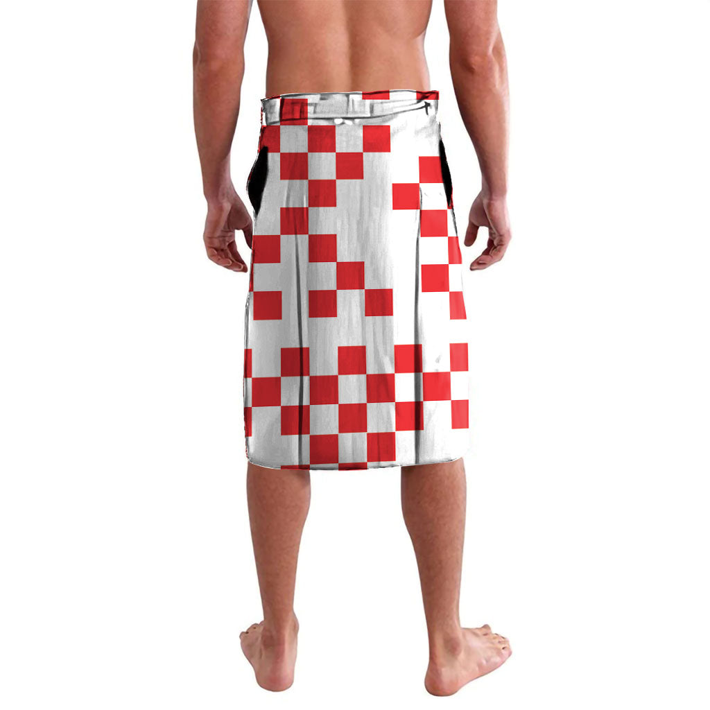 Personalized Croatia Hrvatska Lavalava National Day 2026 White Version