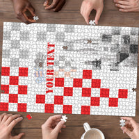 Personalized Croatia Hrvatska Puzzle National Day 2026 White Version