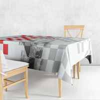 Personalized Croatia Hrvatska Tablecloth National Day 2026 White Version