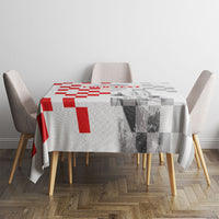 Personalized Croatia Hrvatska Tablecloth National Day 2026 White Version
