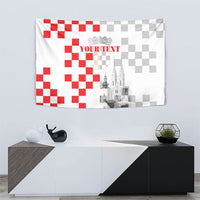 Personalized Croatia Hrvatska Tapestry National Day 2026 White Version