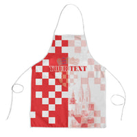Personalized Croatia Hrvatska Apron National Day 2026 Red Version