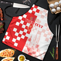 Personalized Croatia Hrvatska Apron National Day 2026 Red Version