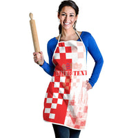 Personalized Croatia Hrvatska Apron National Day 2026 Red Version