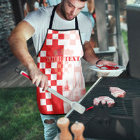 Personalized Croatia Hrvatska Apron National Day 2026 Red Version