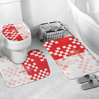 Personalized Croatia Hrvatska Bathroom Set National Day 2026 Red Version